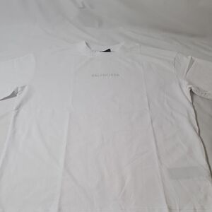 Balenciaga White Short Sleeve Tee